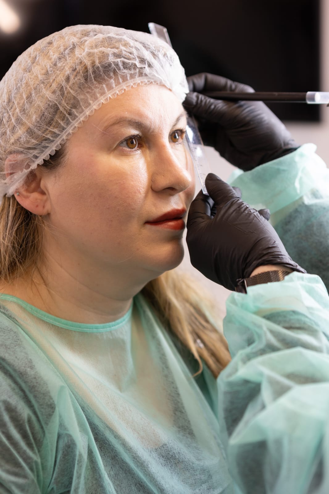 Permanent makeup treatment in a Carthage studio